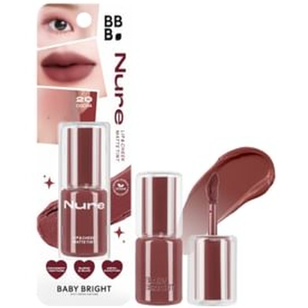 Baby Bright - Nure Lip & Cheek Matte Tint 20 Cocoa