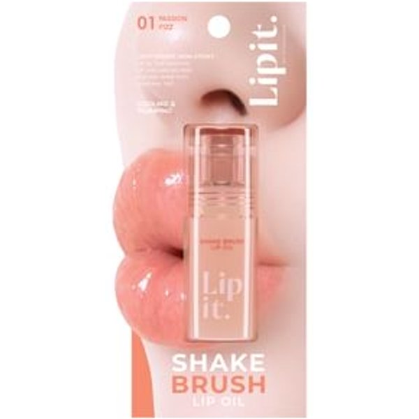 Lipit - Shake Brush Lip Oil 01 Passion Fizz