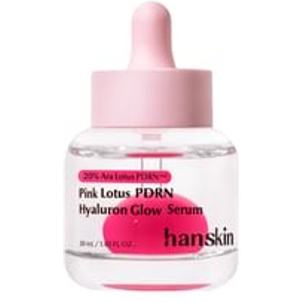 Hanskin - Pink Lotus PDRN Hyaluron Glow Serum - Sérum éclat raffermissant au PDRN de lotus