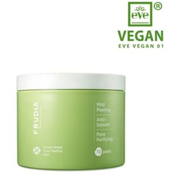 FRUDIA - Parche Exfoliador de Poros Green Grape Pore Peeling Pad Jar Type