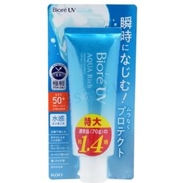 Kao - Biore UV Aqua Rich Watery Essence Sunscreen Jumbo SPF 50+ PA++++ - Sonnenessenz (Jumbo-Größe)