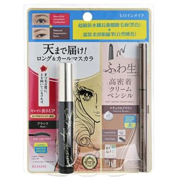 ISEHAN - Kiss Me Heroine Make Soft Define Cream Pencil + Long Up Mascara Set 1 set