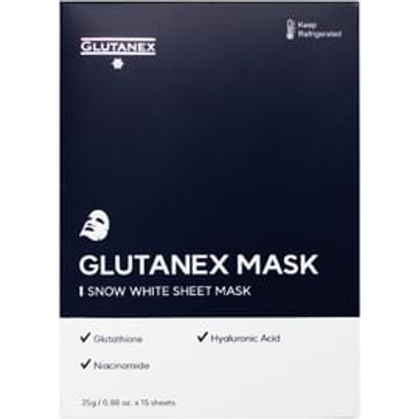 GLUTANEX - Snow White Sheet Mask 15 pcs Set 25g x 15 pcs