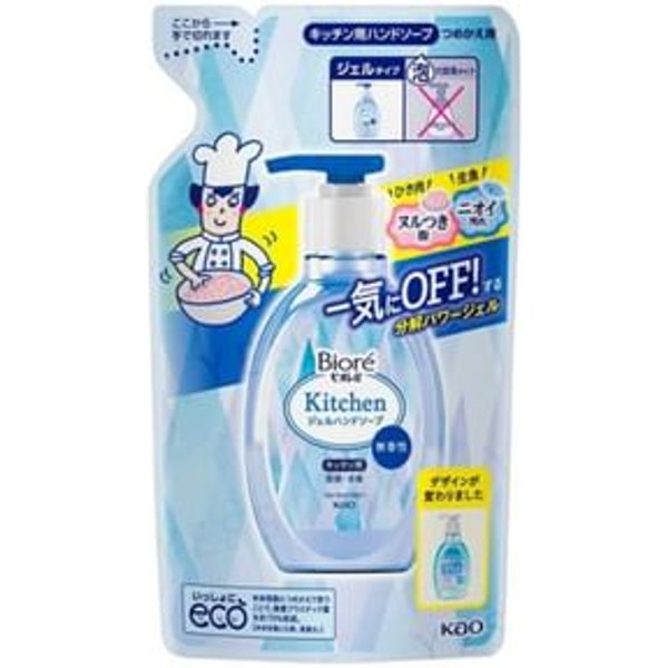 Kao - Biore Hand Gel Soap Fragrance Free - 200ml Refill
