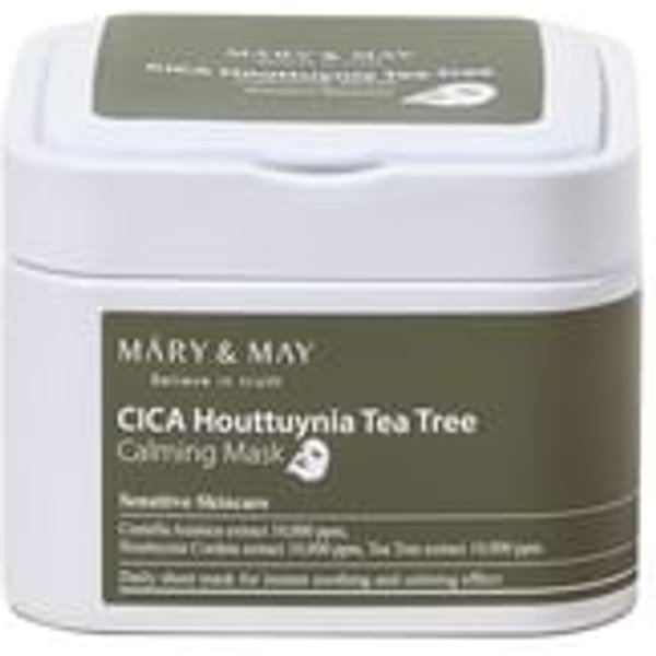Mary&May - Mascarillas Faciales Cica Houttuynia Tea Tree Calming Mask