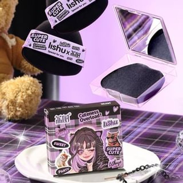 lishu - Bamboo Charcoal Portable Powder Puff Blotting Paper - 2 Types Bamboo Charcoal Powder (100pcs)