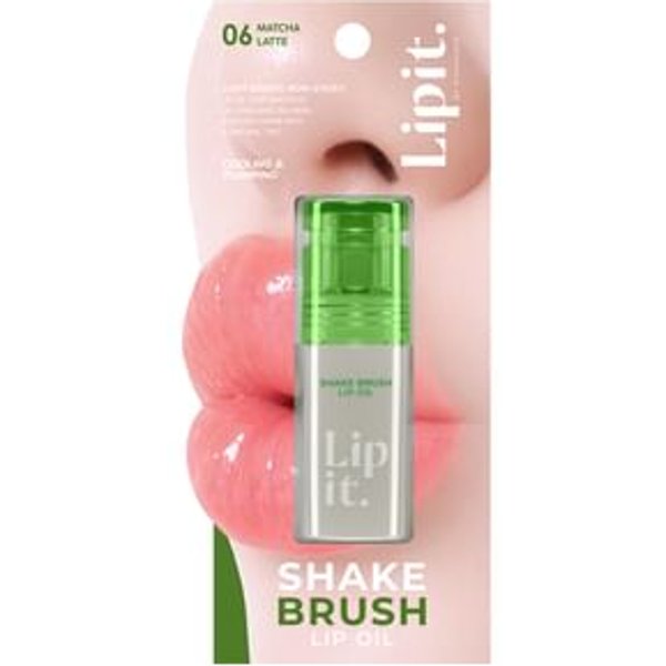 Lipit - Shake Brush Lip Oil 06 Matcha Latte