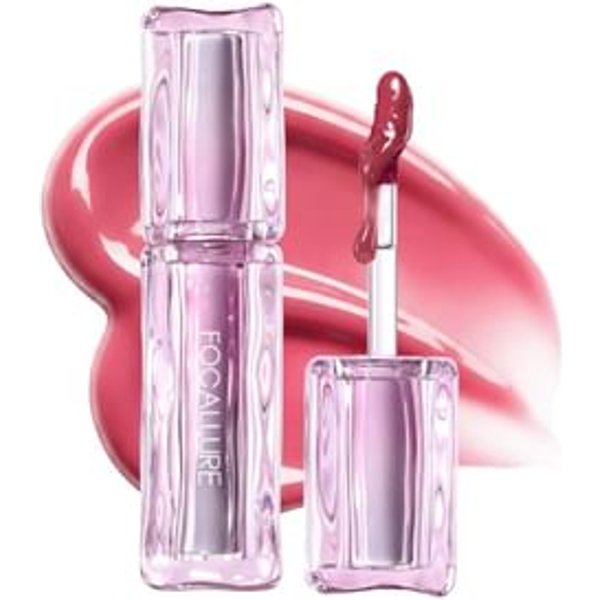 FOCALLURE - Juicy Mirror Lip Gloss - 4 Colors #RD02 - Camellia Dew - 4.8g