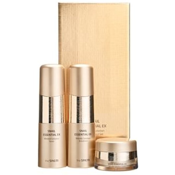The Saem - Snail Essential EX Wrinkle Solution Skin Care 2 Set 3 pcs