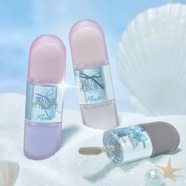 FLORTTE - Glass Sea Dual-Ended Liquid Highlighter & Contour - 4 Colors #H03 Sea Salt Crystal
