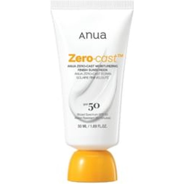 Anua - Zero-Cast Moisturizing Finish Sunscreen - Crème solaire waterproof