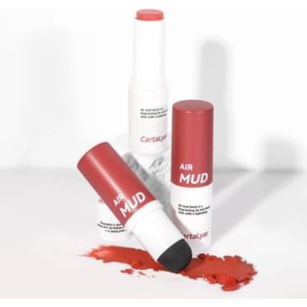 CartaLyar - Clouds Air Blush Multi-Purpose Mud Stick - 6 Colors 02# Bean Pink - 7g