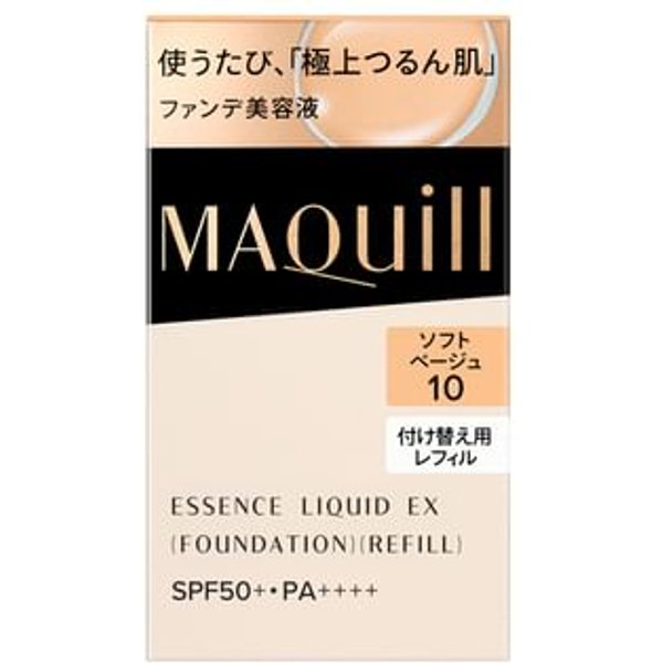 Shiseido - Maquillage Essence Liquid EX Foundation SPF 50+ PA++++ Soft Beige 10 - 24ml Refill