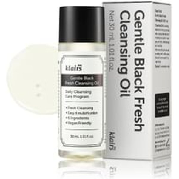 Dear, Klairs - Gentle Black Fresh Cleansing Oil Mini - Huile nettoyante et Démaquillant