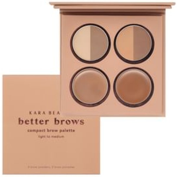 Kara Beauty - Better Brows Mini Eyebrow Palette - 2 Types Light To Medium - 5.04g