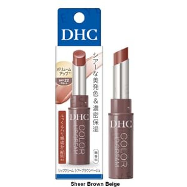 DHC - Color Lip Cream SPF 22 PA++ Sheer Brown Beige
