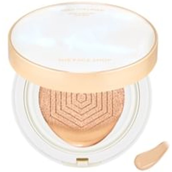 THE FACE SHOP - Gold Collagen Mela Ampoule Cushion - 2 Colors #203 Natural Beige