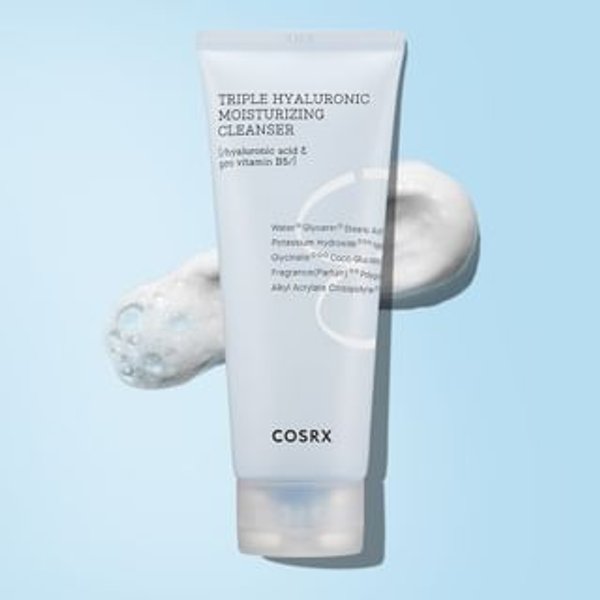 COSRX - Espuma Limpiadora Hydrium Triple Hyaluronic Moisturizing Cleanser