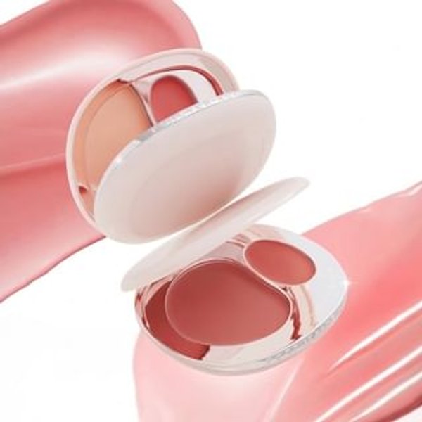 FOREVER KEY - Two-tone Blush Cream - 6 Colors #N01 Soft Light Pink - 5.5g + 1.5g