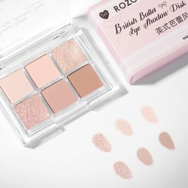 ROZO - British Ballet 6 Colours Eyeshadow Palette 1.1g x 6 - Lidschatten-Palette