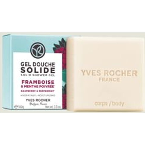 YVES ROCHER - Moisturizing Solid Shower Gel Raspberry & Peppermint 100g