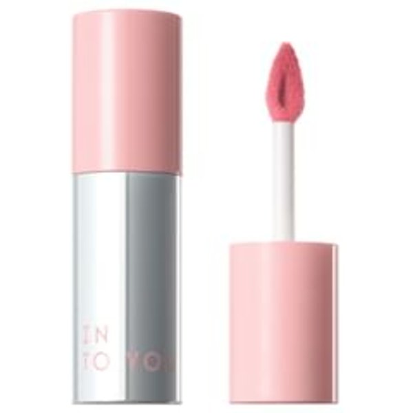 INTO YOU - Airy Touch Moist Floating Airy Lip Mud - 12 Colors (2.0 ver.) #C101 Peach Pop - 2.1g