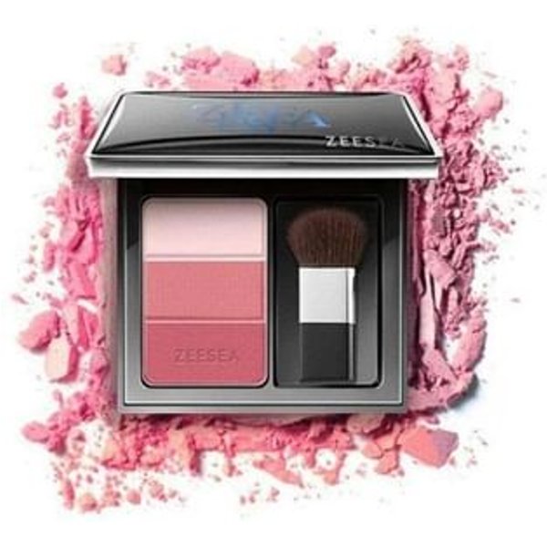ZEESEA - 3 Color Concealer Blusher - 2 Colors #Midnight Rose - 5g