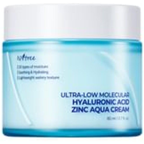 Isntree - Ultra-Low Molecular Hyaluronic Acid Zinc Aqua Cream 80ml