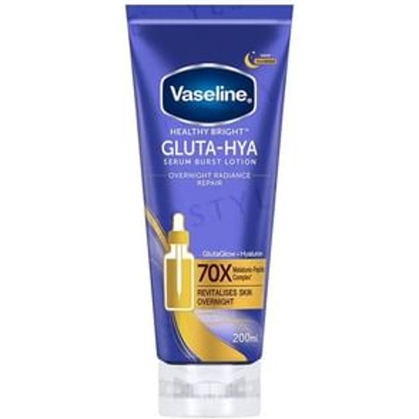 Vaseline - Healthy Bright Gluta-Hya Serum Burst Lotion Overnight Radiance Repair Regular 200ml
