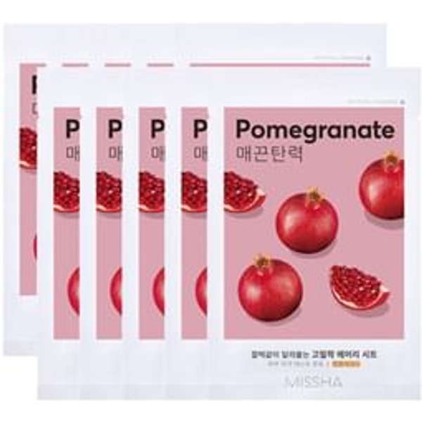 MISSHA - Airy Fit Sheet Mask Bundle Set - 12 Types Pomegranate