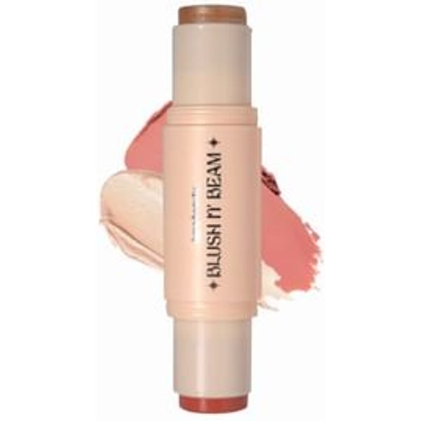 Kara Beauty - Blush N' Beam Highlighter & Blush Stick - 5 Colors Pink Beam + Fuschia Pop - 14g