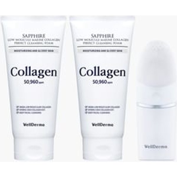 WellDerma - Sapphire Low Molecule Marine Collagen Cleansing Duo Set 1 Set