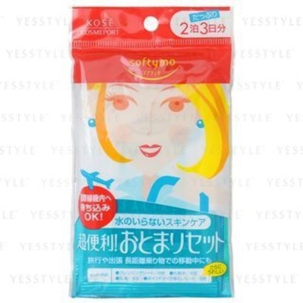Kose - Softymo 2 Nights Face Care Travel Set - Kit de voyage soin visage 2 nuits