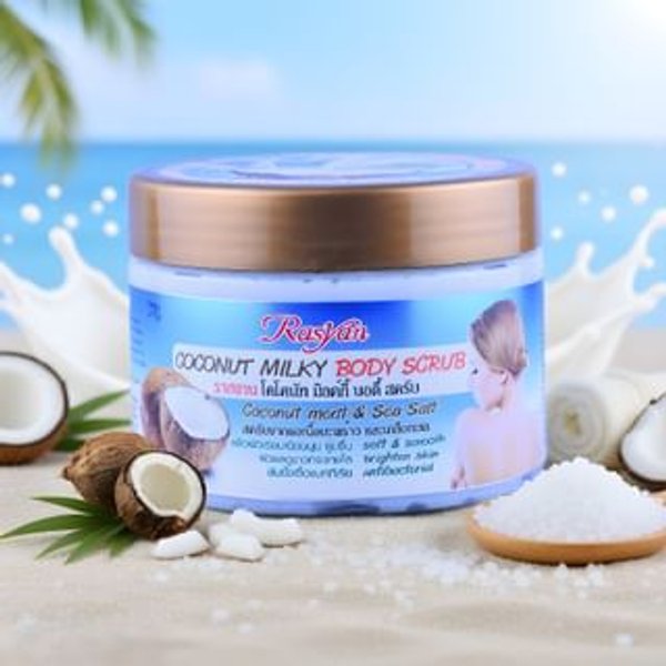 Rasyan - Coconut Milky Body Scrub Coconut Meat & Sea Salt 350g