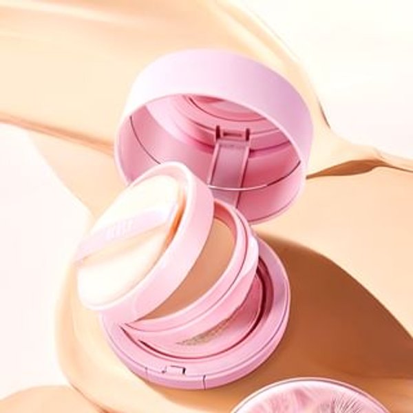 HEXZE - 2 In 1 Long-lasting Concealer Cushion Powder - 2 Colors #02 Natural Color