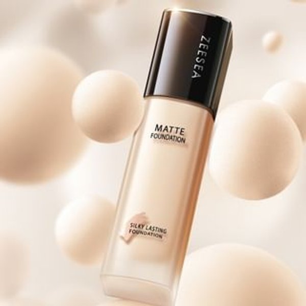 ZEESEA - Silky Lasting Liquid Foundation-Matte & Blemish Concealing - 2 Shades #MW01 Warm lvory - 30g