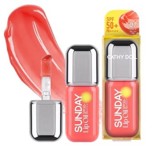 Cathy Doll - Sunday Lip Oil SPF 50+ PA++++ 07 Peach Relax