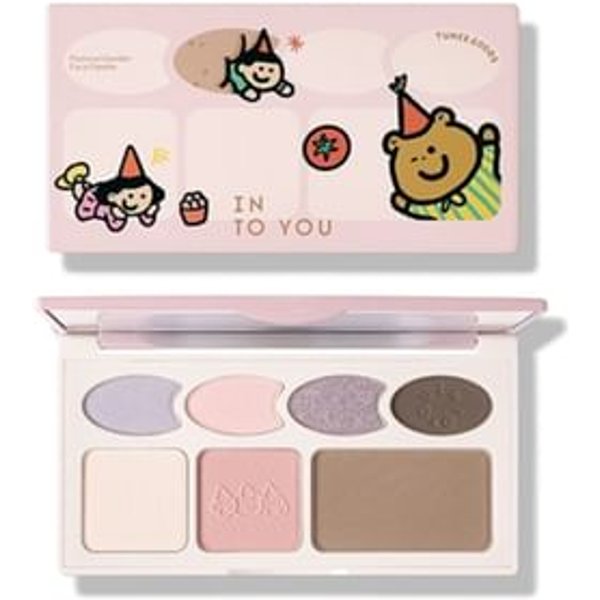INTO YOU - Pastoral Garden Face Palette TUNEE GOODS Edition - 2 Types #C02 Cool Mist Purple - 9g