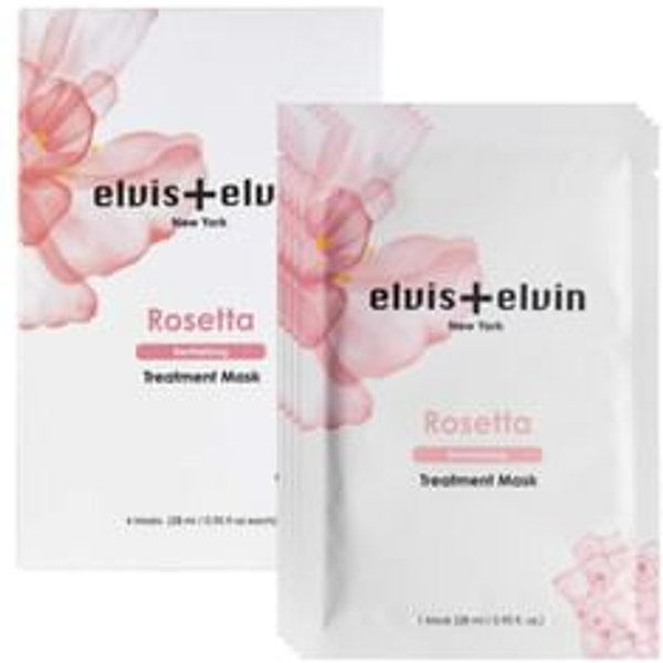 elvis+elvin - Rose Revitalizing Treatment Mask Set 28ml x 4 sheets