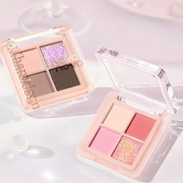 NOVO - Illuminating Chameleon Eyeshadow Palette - 4 Types 03# Summer Grass - 3.2g