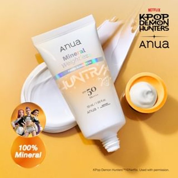 Anua - Protector Solar Mineral Weightless Finish Kpop Demon Hunters