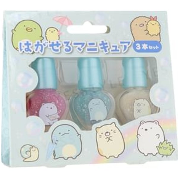 RACE - San-X Sumikko Gurashi Peelable Nail Polish Set 3 pcs