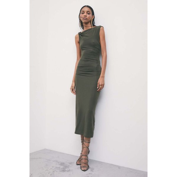 Maxikleid Mit Asymmetrischem Ausschnitt Aus Jersey-image