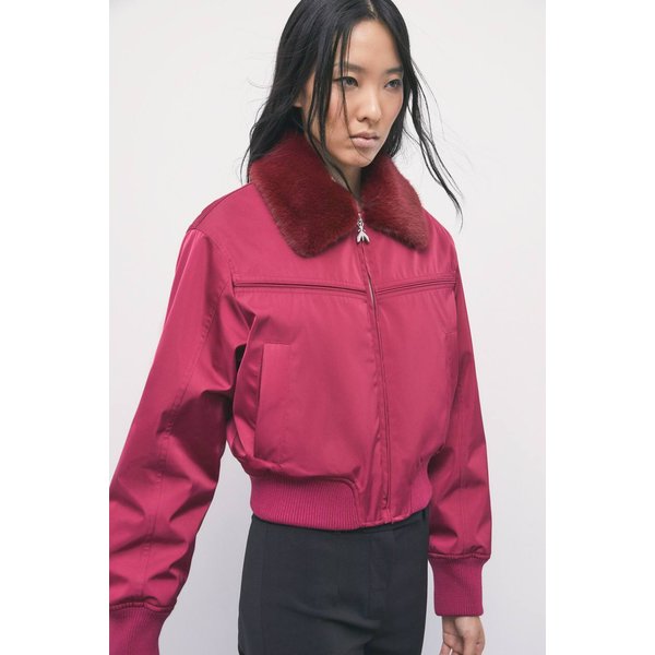 Wasserabweisende Satin-Bomberjacke-image