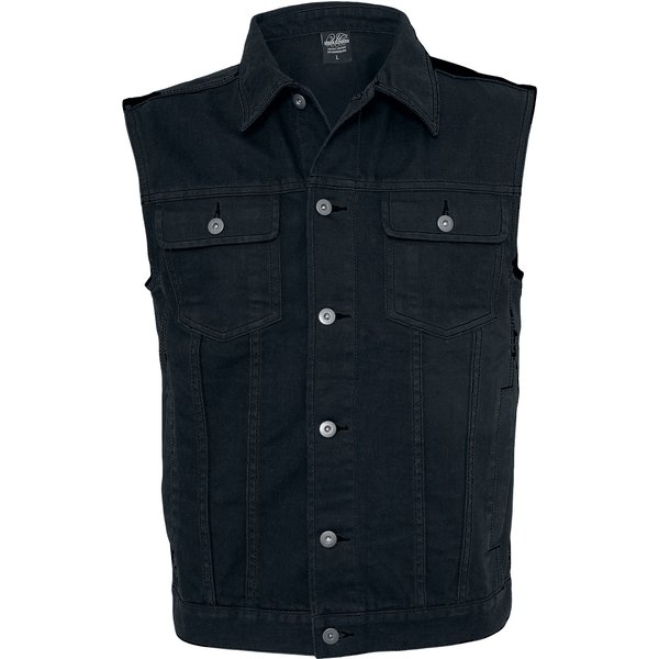 Gilet di Urban Classics - Denim Vest - S a 5XL - Uomo - nero