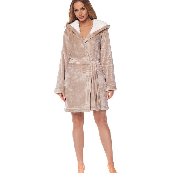 Bathrobe model 188086 L&L collection - XL - Beige