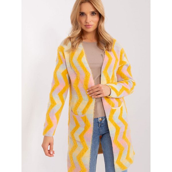 Cardigan model 188849 AT - ONE-SIZE-FITS-ALL - Yellow