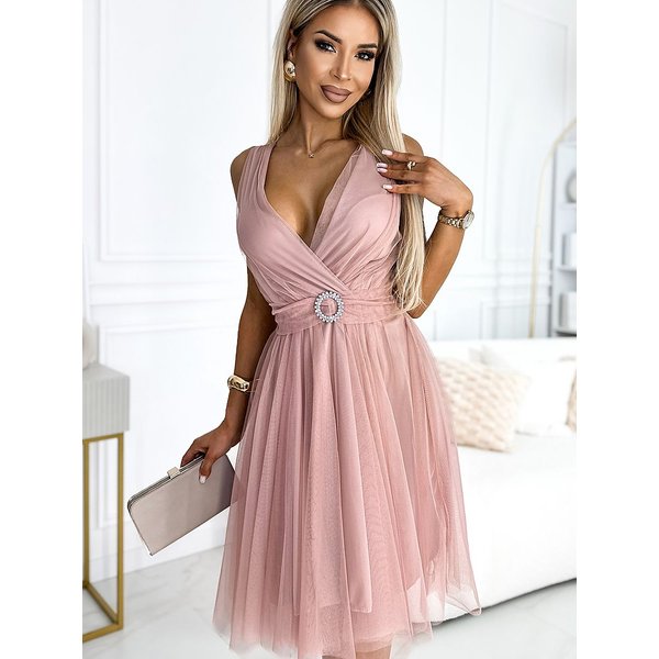Evening dress model 192139 Numoco - ONE-SIZE-FITS-ALL - Pink