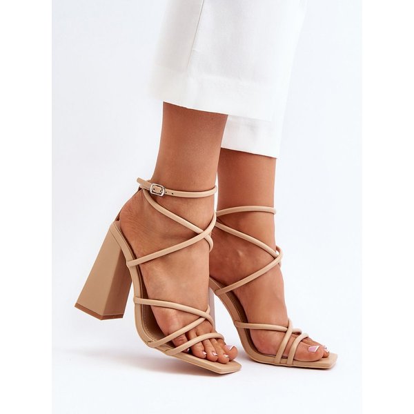 Heel sandals model 193935 Step in style - 37 - Beige