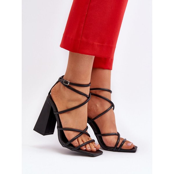 Heel sandals model 193936 Step in style - 41 - Black
